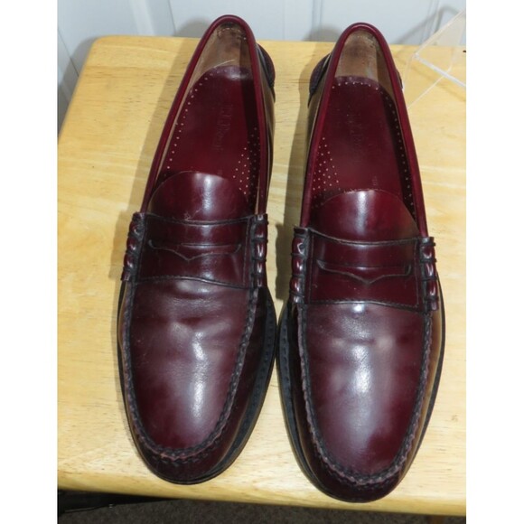 LL Bean Cordovan/Burgundy Beefroll Penny Loafers Size 10 D US main image 7